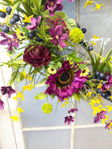 25" Purple Rain Garden Wreath