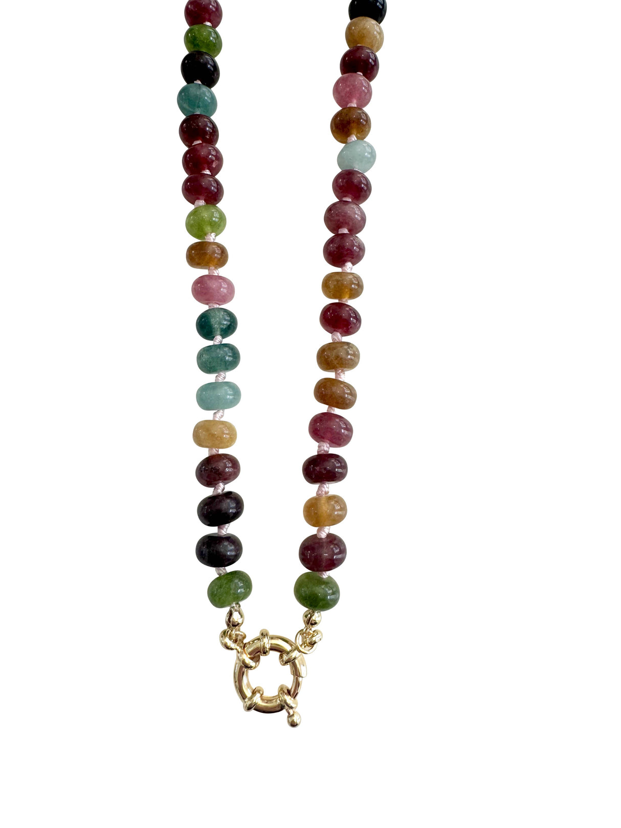 Bria Stone Necklace- Multicolor Agate