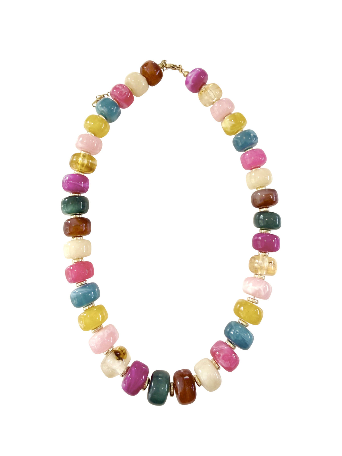 Morris Dark Multi Chunky Beaded Necklace