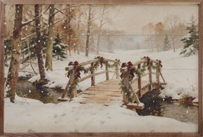 Decorated Bridge Wood Art