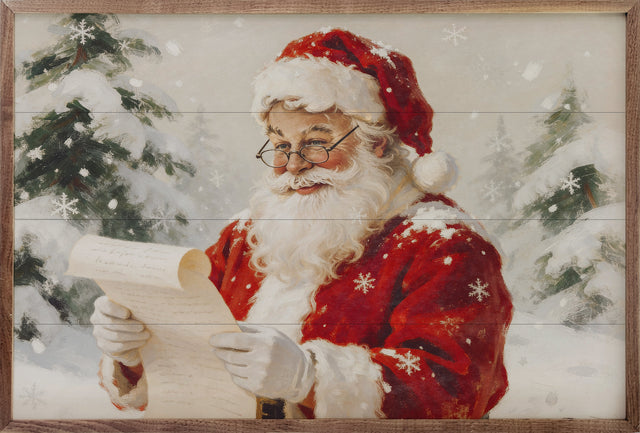 Letter From Santa Wood Art