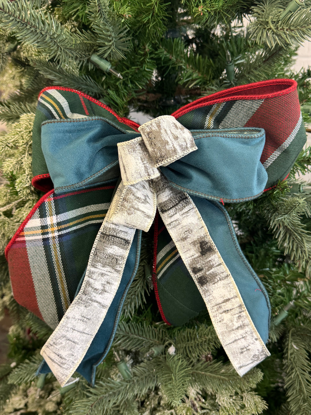 Birch Plaid Bow