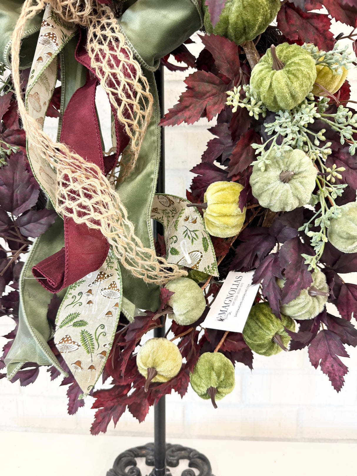 23" Moss & Merlot Wreath