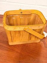Slatwood Natural Basket with Handle & Liner - 3 Styles