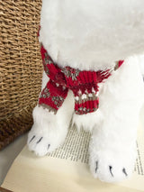White & Red Bear with Cub