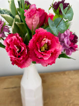 Fuchsia Real Touch Scabiosa & Lisianthus Bundle