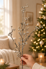 Silver Jingle Bell Spray