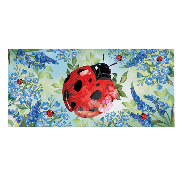 Garden Blue Florals Ladybug Sassafras Switchmat