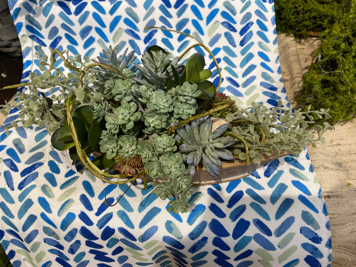 12" The Succulent Skipper Centerpiece