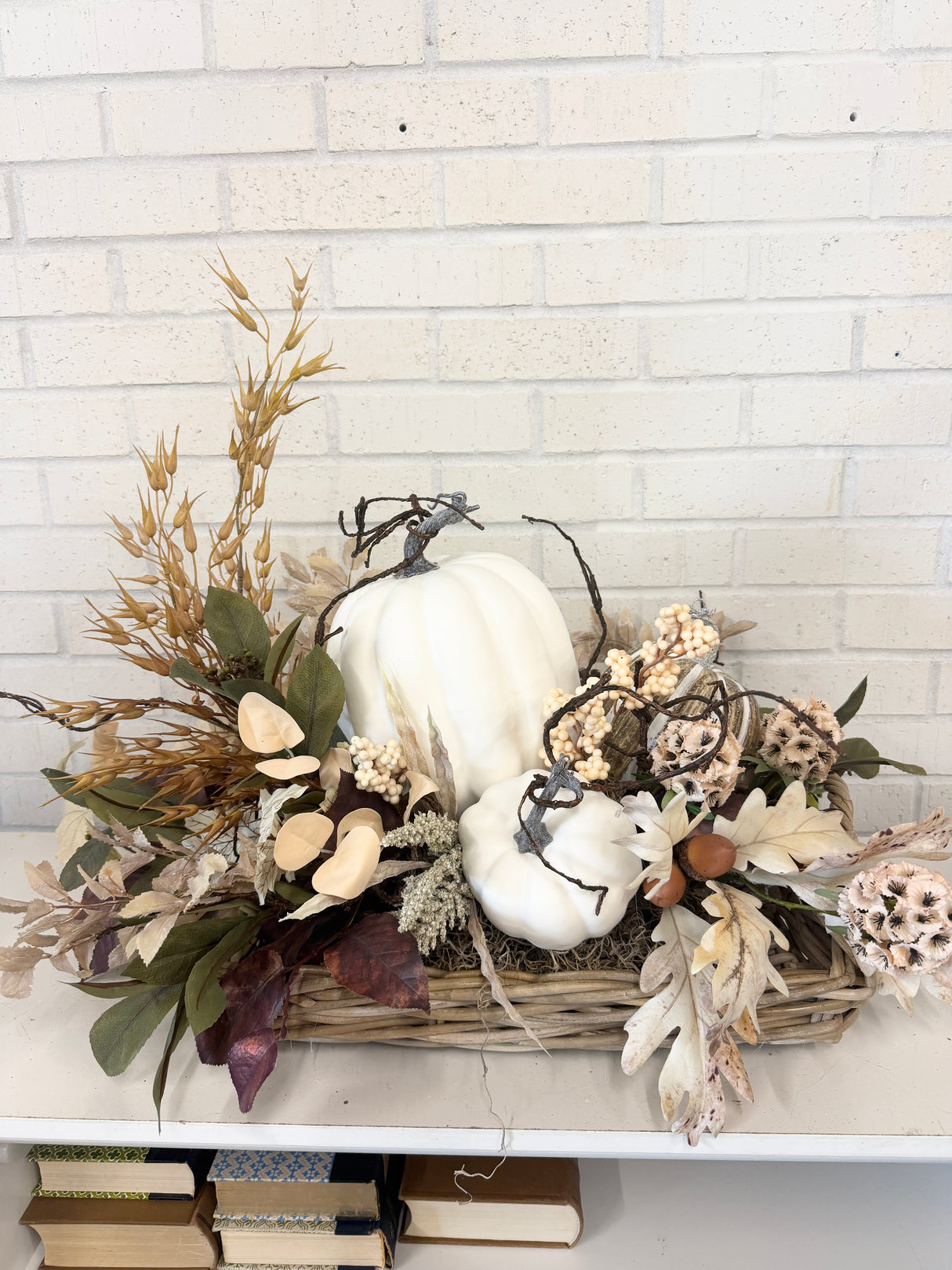 30" Gathering of Pumpkins Basket