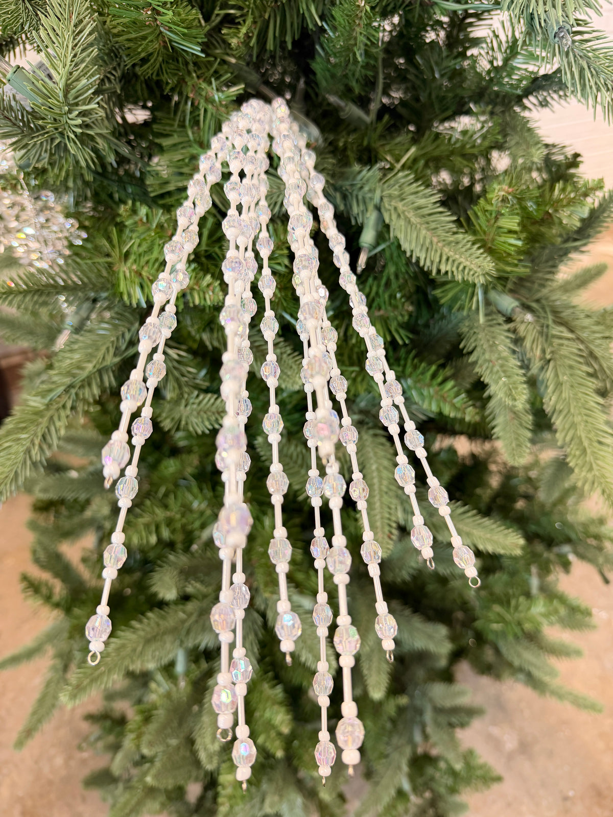 Iridescent Hanging Bead Spray