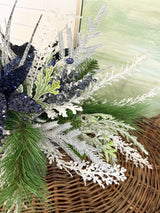 27" Bejeweled Poinsettia Centerpiece