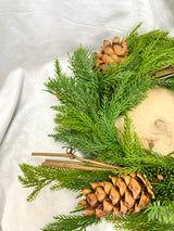 22" Real Touch Fine Pine Candle Ring