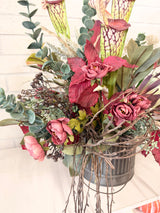 26" Burgundy Breeze Centerpiece