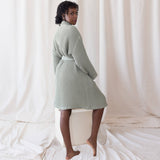 Sage Luxurious Waffle Bathrobe / 3XL