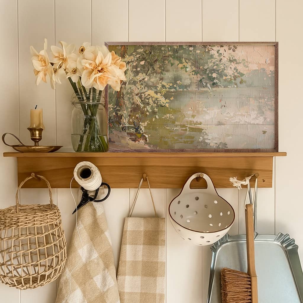 Vintage Waterside Wood Art