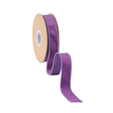 1" Reversible Plum Velvet Wired Ribbon Bolt