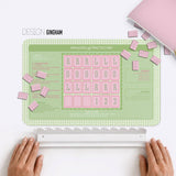 Mahjong Practice Mats Neoprene  Design Gingham