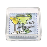 Margarita Acrylic Napkin Caddy & Weight Set