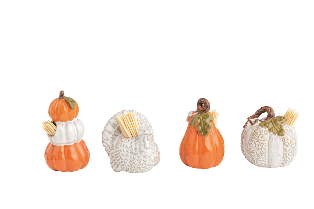 Fall Toothpick Holder Set - 4 Styles