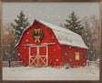 Red Holiday Barn Wood Art