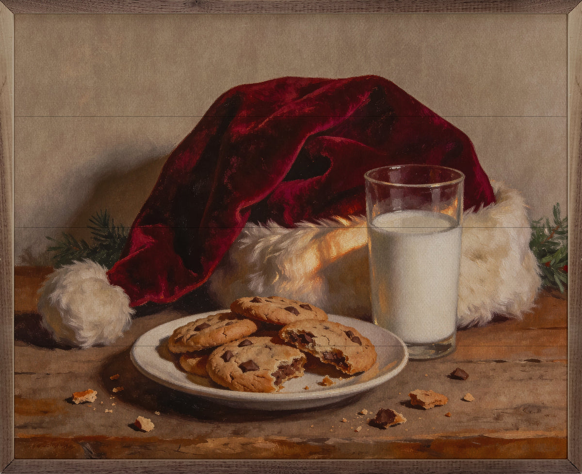 Santa's Cookies Wood Art