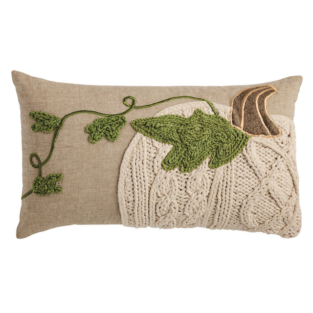 Lumbar Pumpkin Vine Pillow