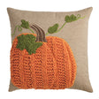 Square Pumpkin Vine Pillow