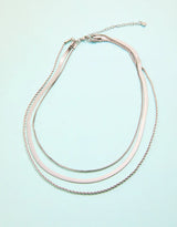 Splash Silver Folly Field Layered Necklace