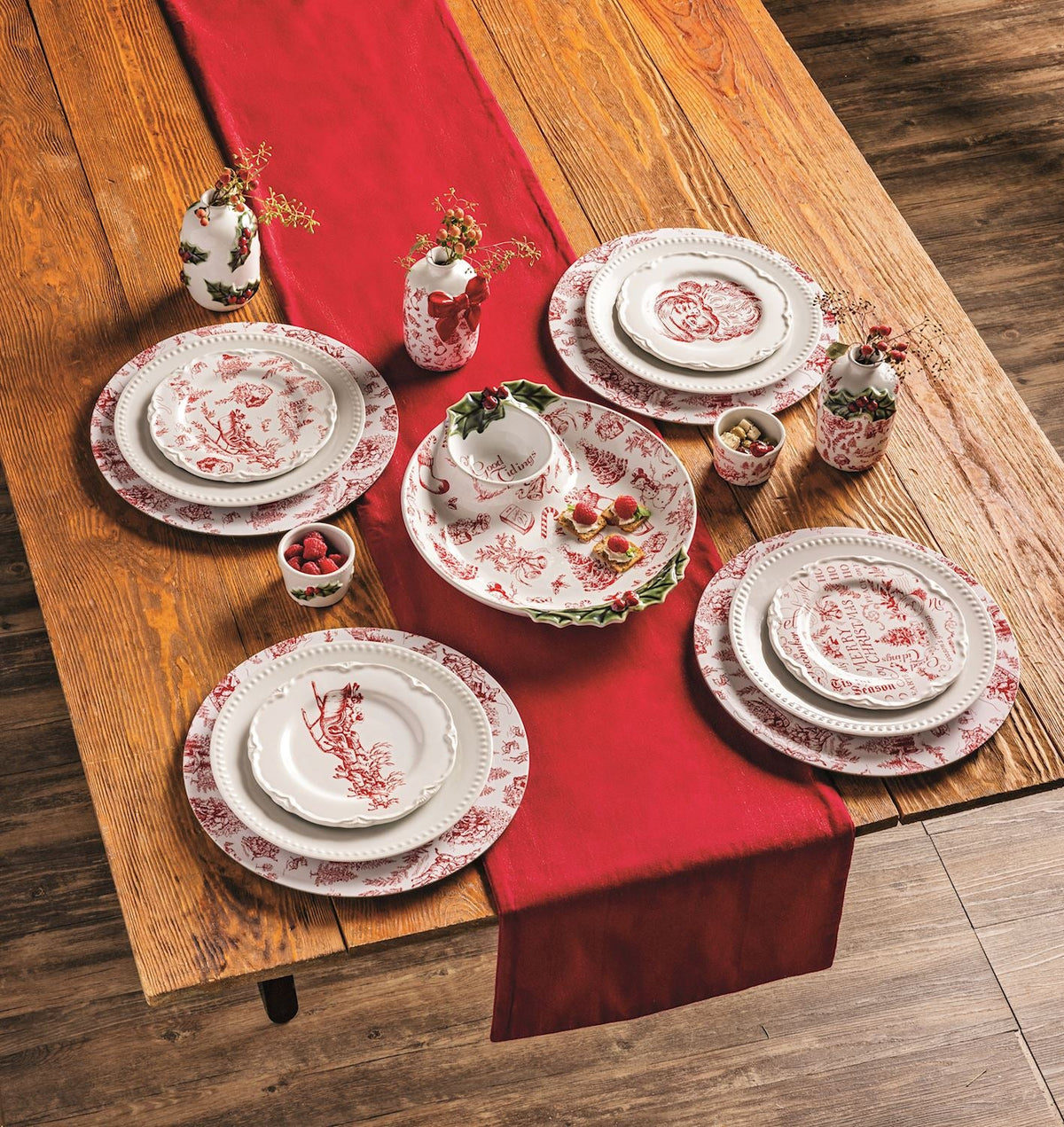 Good Tidings Toile Chip and Dip