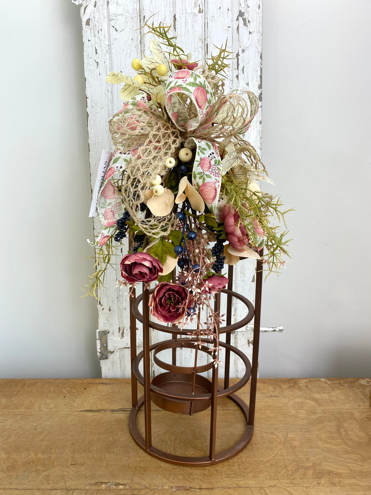 10" Muted Meadow Lantern Swag