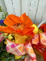 17" Summer Market Bloom Swag
