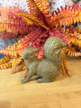 Antique Brown Resin Chalet Squirrel - 2 Styles