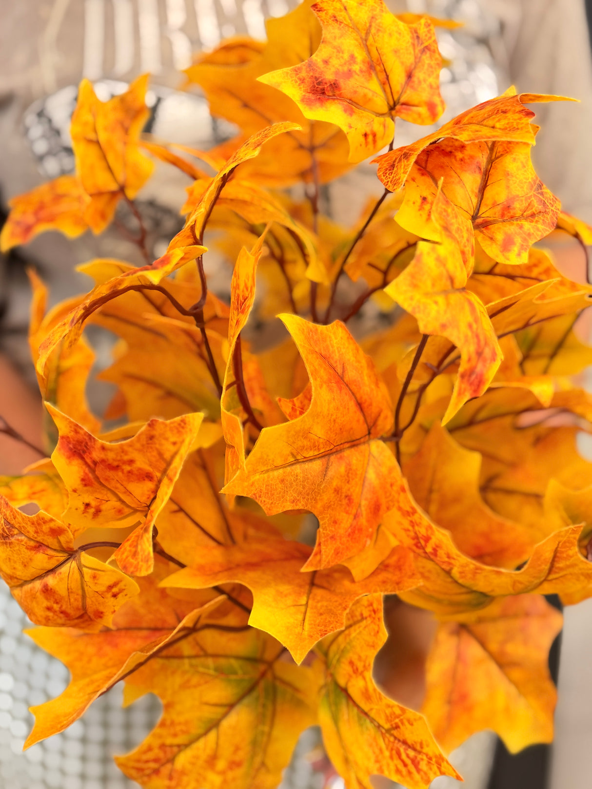 Brown Gold Maple Leaf Bush