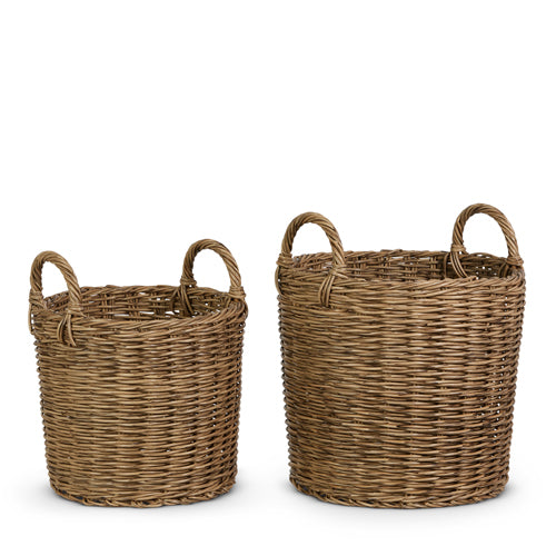 Wicker Round Baskets- 2 Sizes
