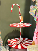 Metal 2-Tier Candy Cane Tray