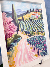 Italy Landscape Wood Framed Art