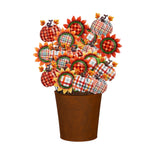 Checkered Pumpkin Metal Pick - 6 Styles