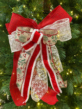 14" Winter Berries Bow
