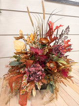 33" Fires of Fall Porch Pot