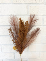 Flocked Feather Pine Pick