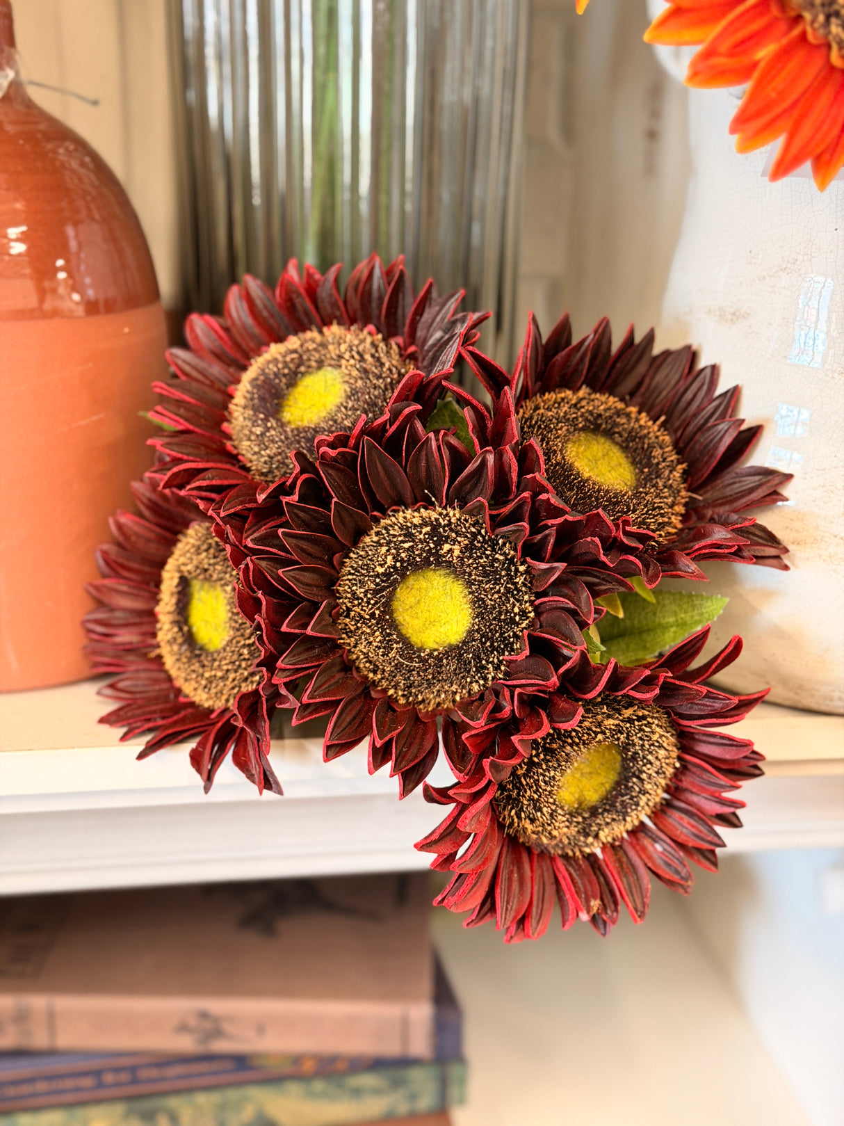 Rust Real Touch Sunflower Bundle