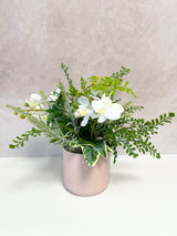13" Orchid & Rose Centerpiece