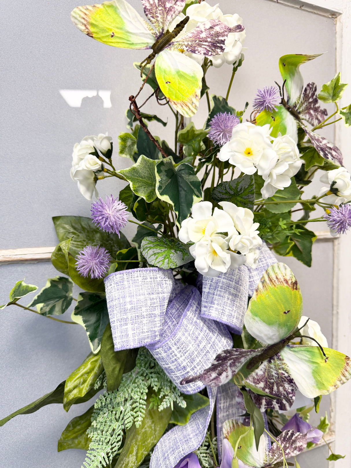 37" Lavender Morning Swag