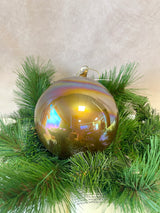 Large Warm Iridescent Glass Ornament