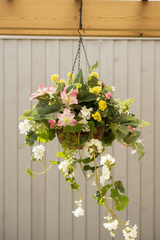 24" Backyard Bloom Hanging Basket