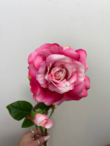 Pink Open Rose Spray