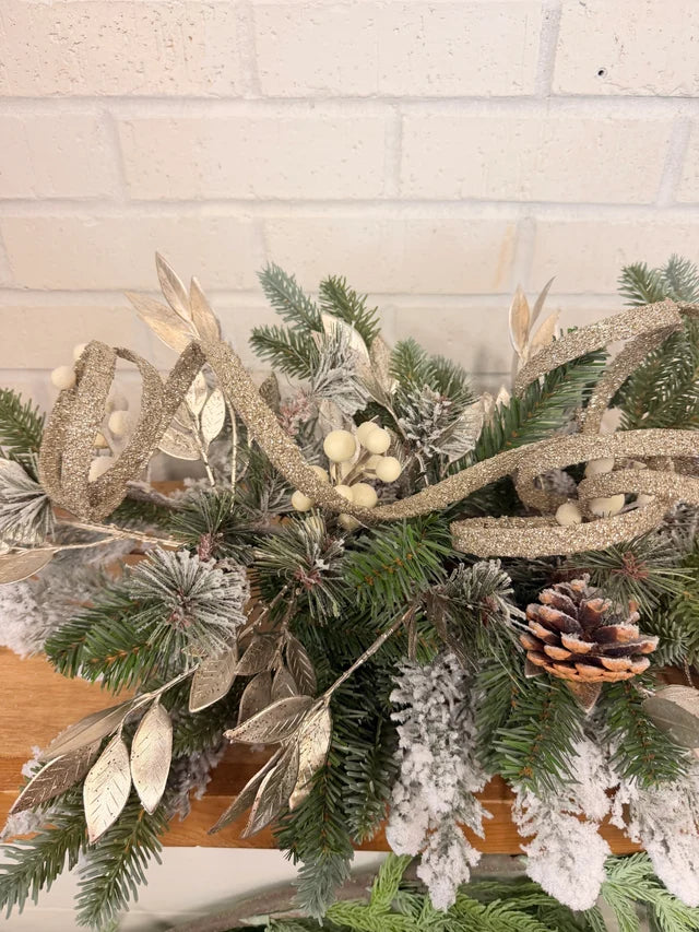 33" Glittering Pine Swag