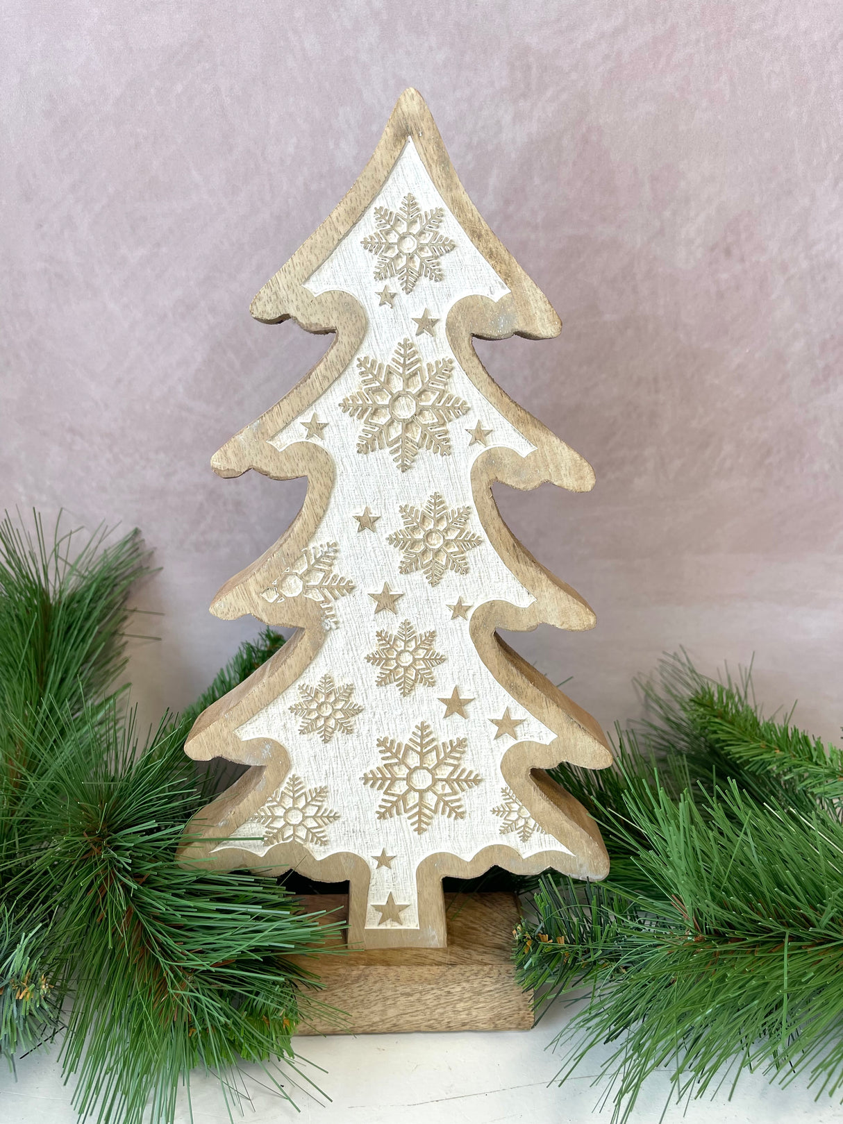 Snowflake Wood Tree - 3 Sizes