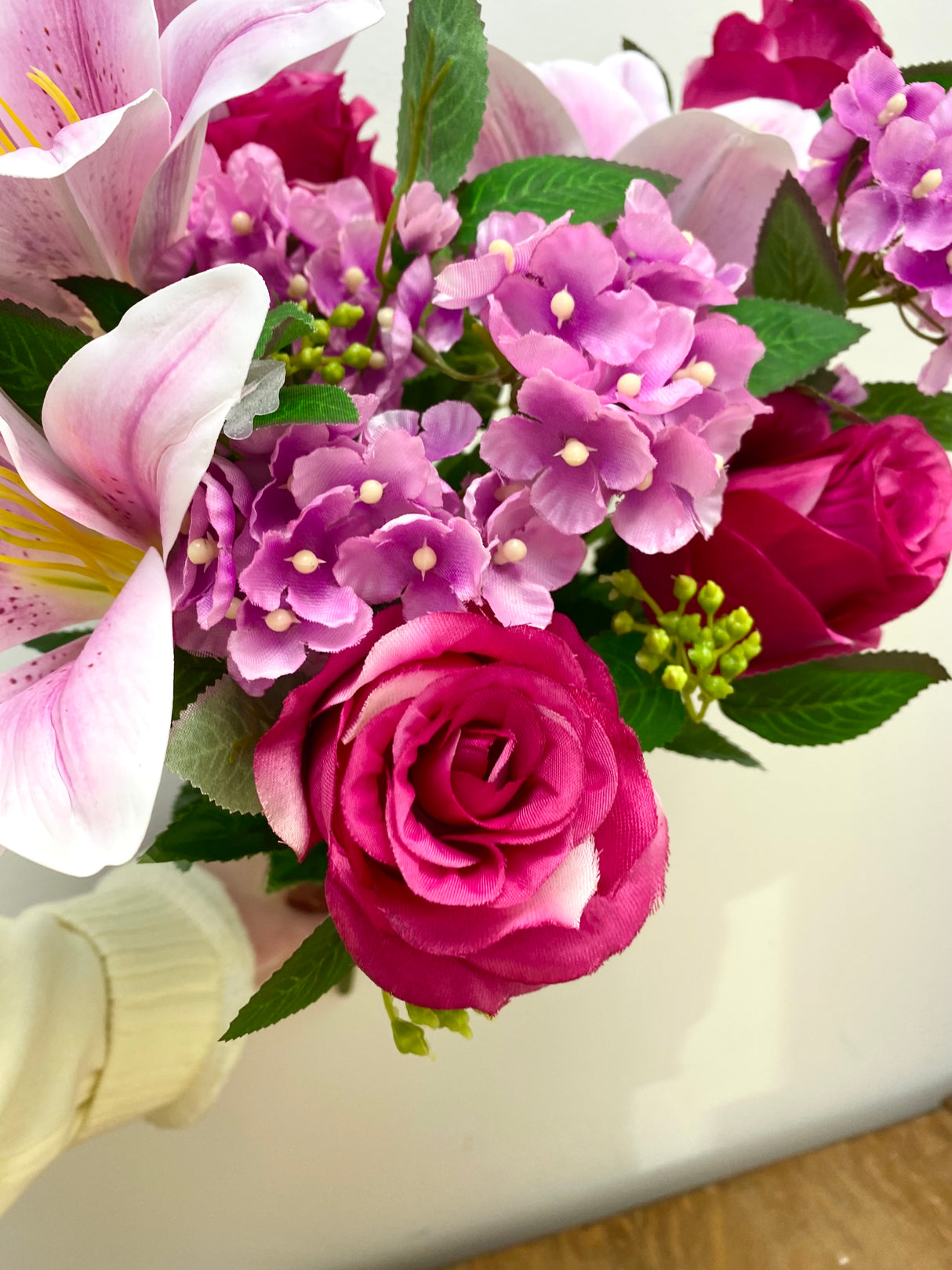 Mixed Rose Lily Hydrangea Bush